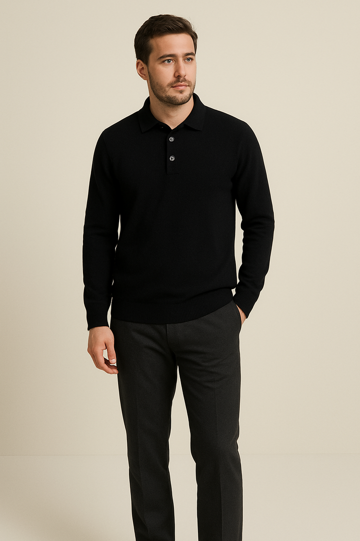 100% Cashmere Polo Shirt