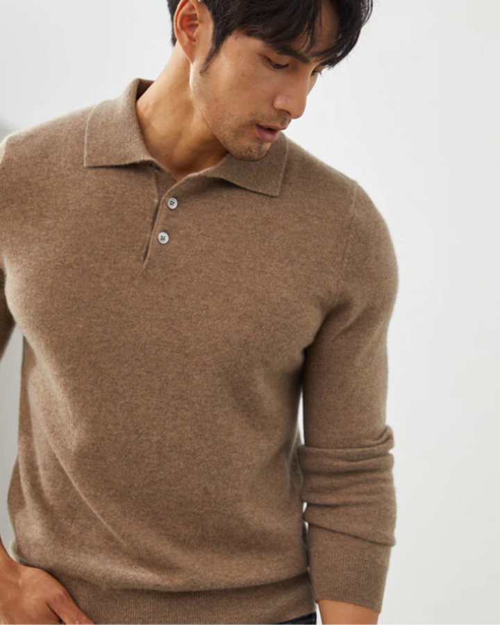 Ponza Cashmere Polo Sweater