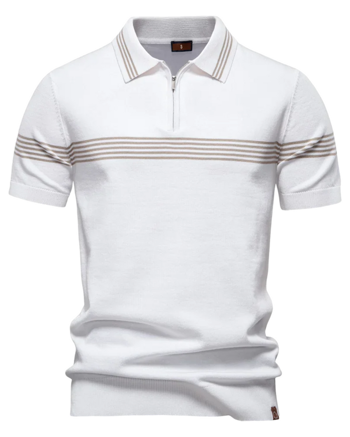 Polo T-shirt med Striber