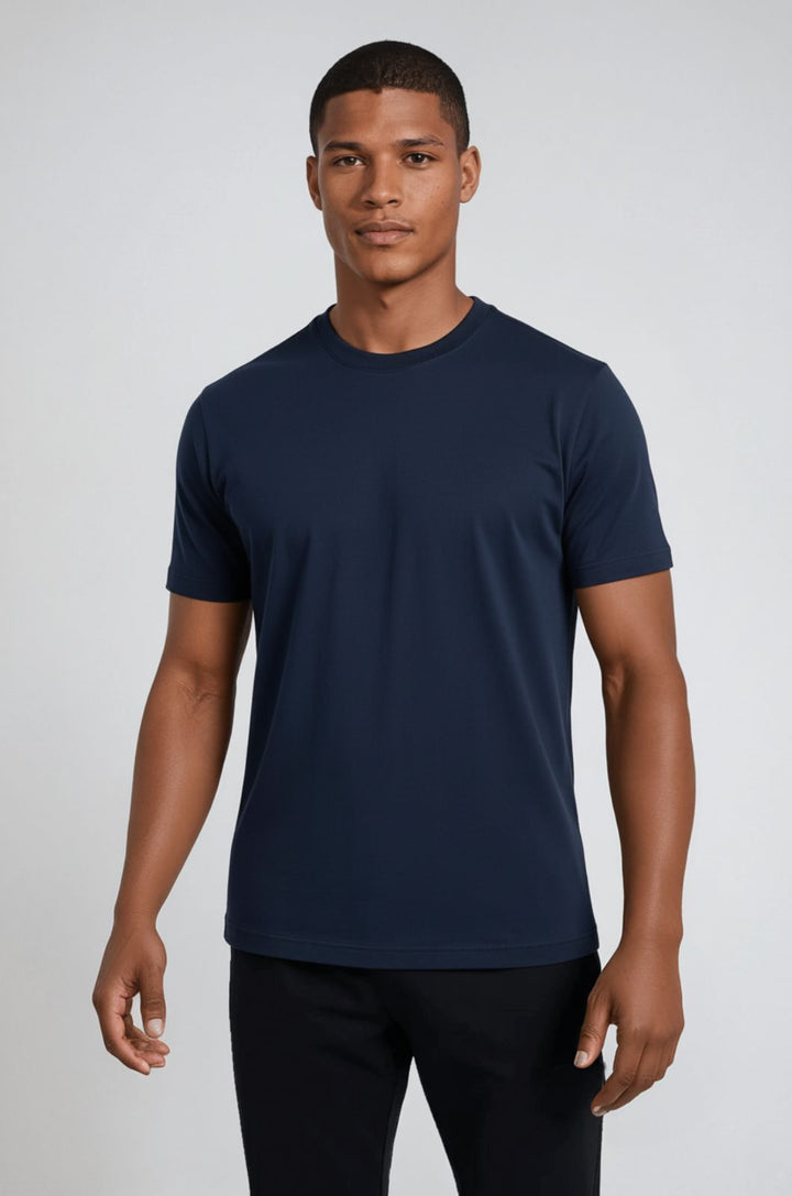 Herre Slim-Fit T-Shirt i Marineblå