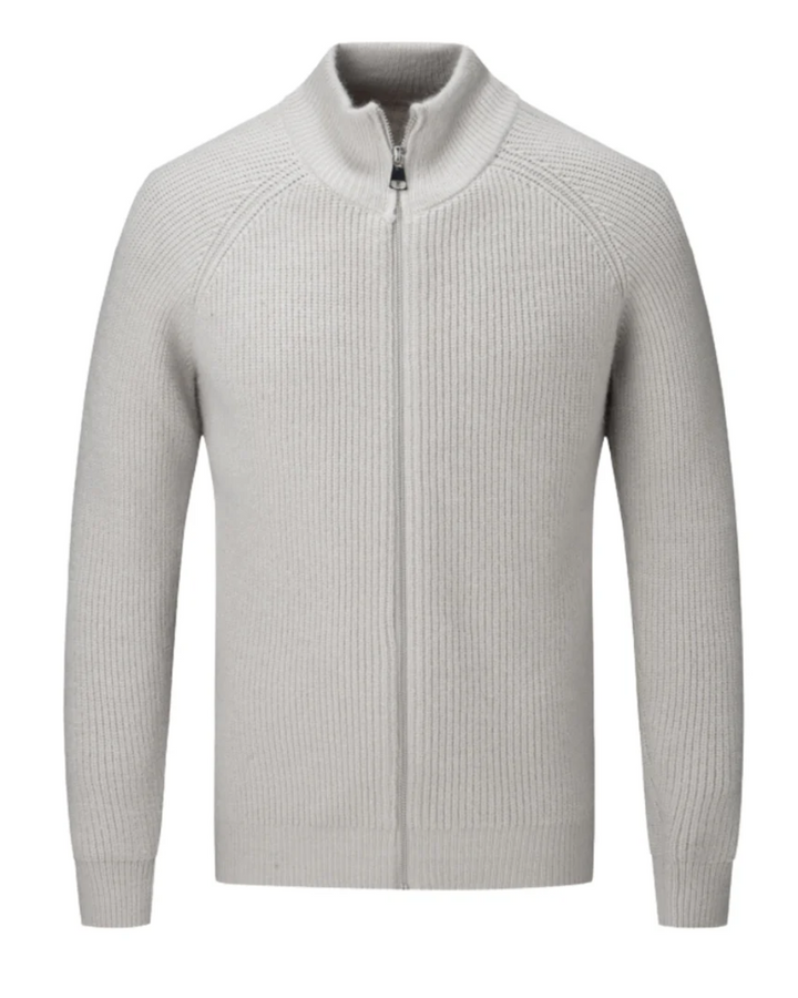 Four Seasons Merino Uld Zipped Cardigan