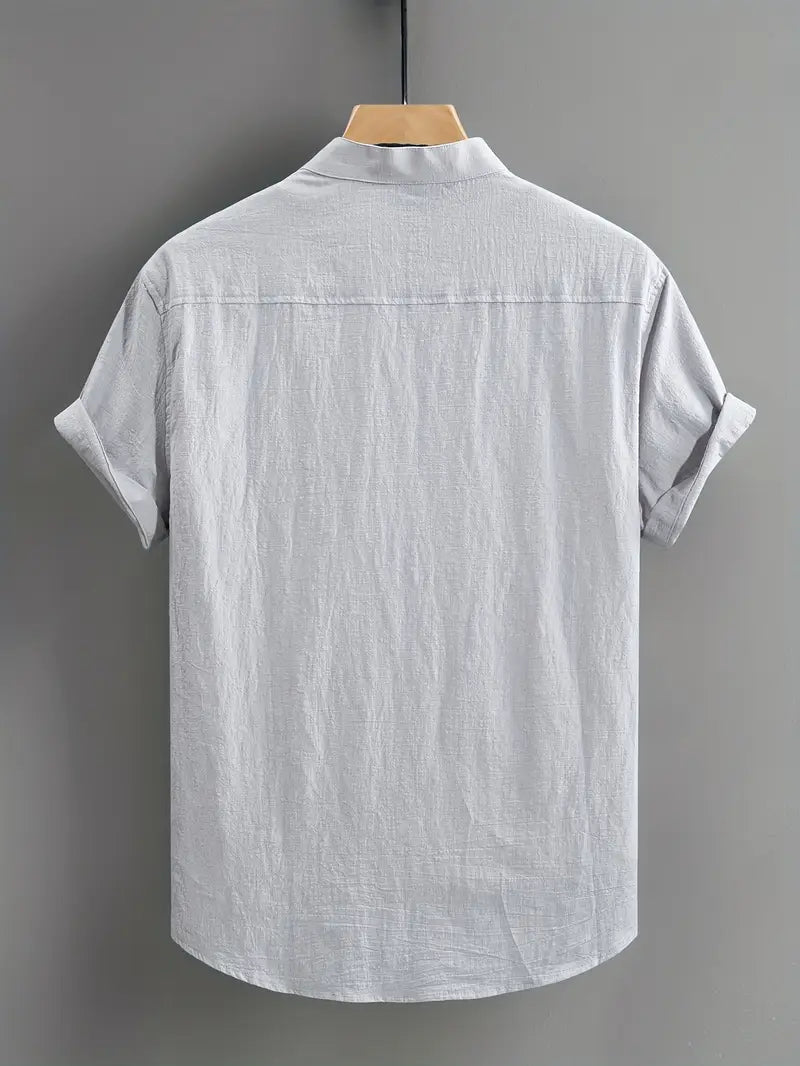 Afslappet Kortærmet Skjorte