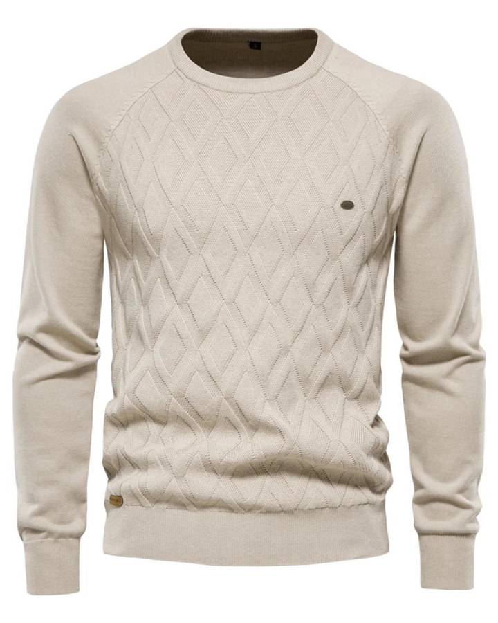 Herresweater med Ternet Design V2