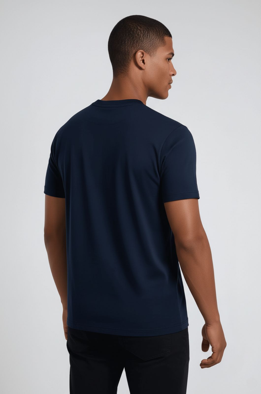 Herre Slim-Fit T-Shirt i Marineblå