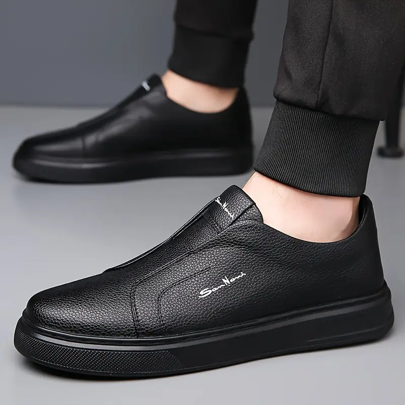Læder Slip-On Sko