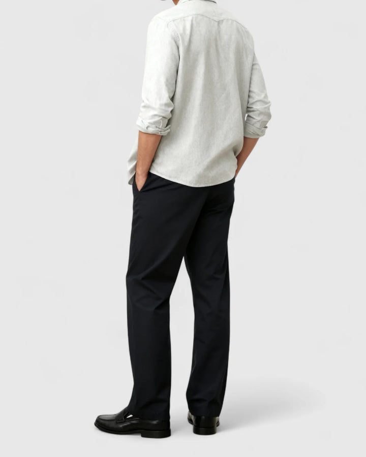 Herre Chinos i Navy Blå – Løs Pasform