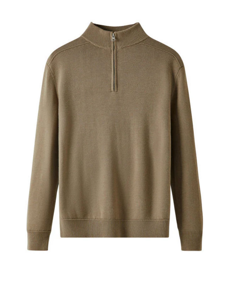 Capri Merino Uld Zip Sweater