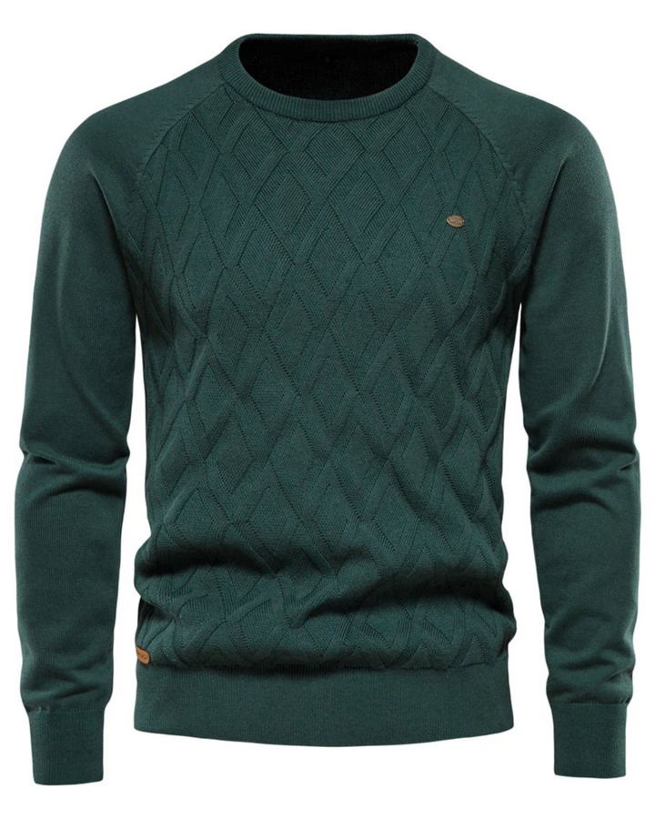 Herresweater med Ternet Design V2