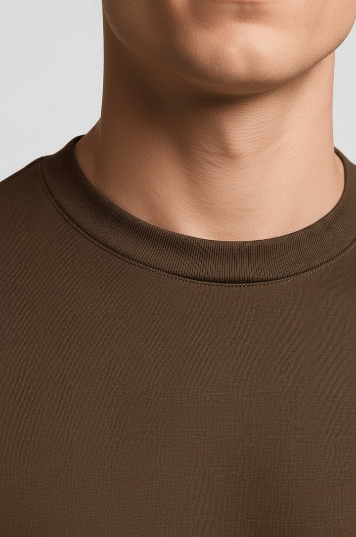 Herre Slim-Fit T-Shirt i Høj Kvalitet Bomuld