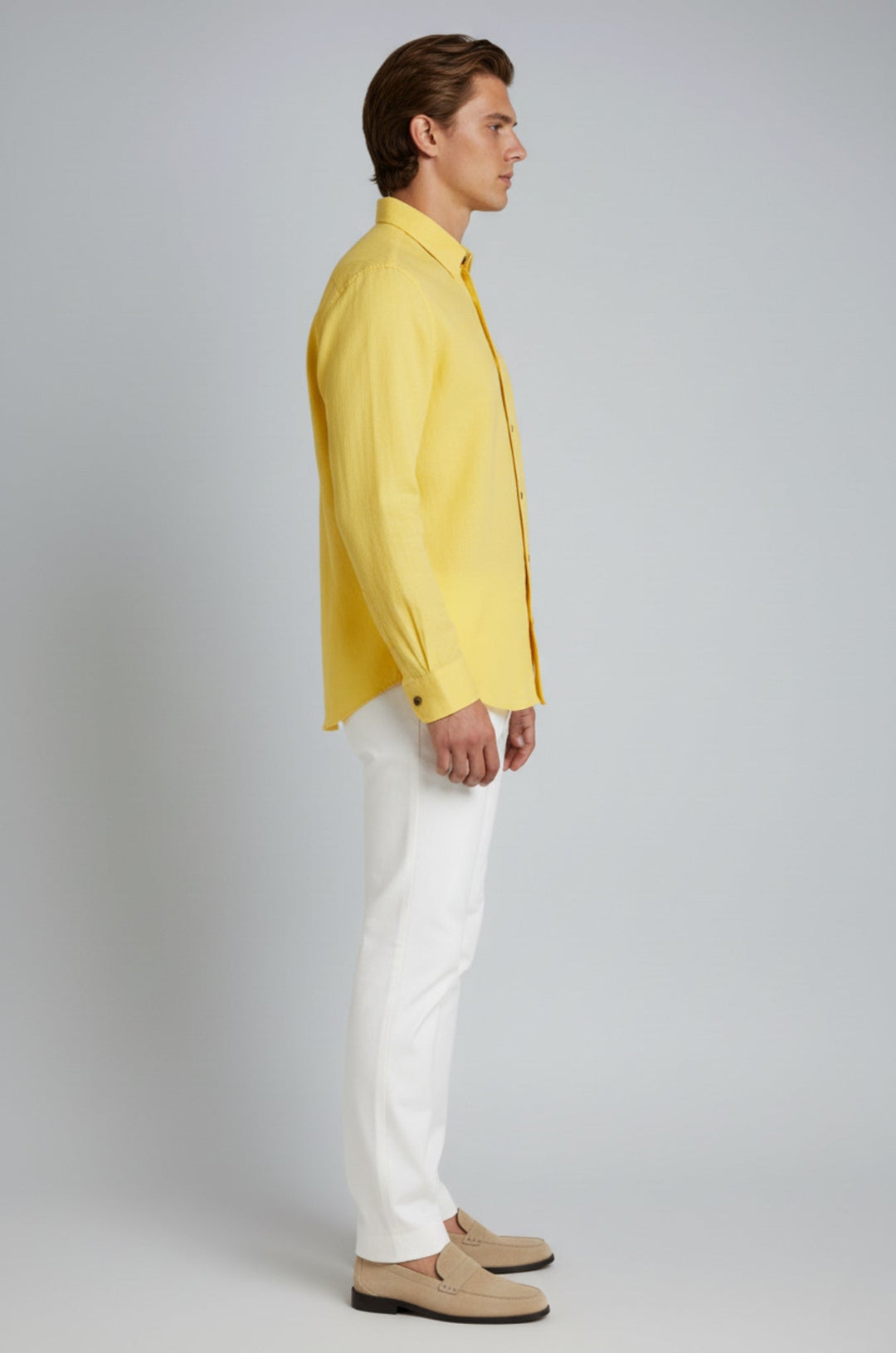Monaco Linskjorte – Lysegul