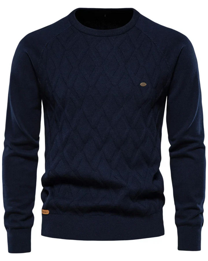Herresweater med Ternet Design V2
