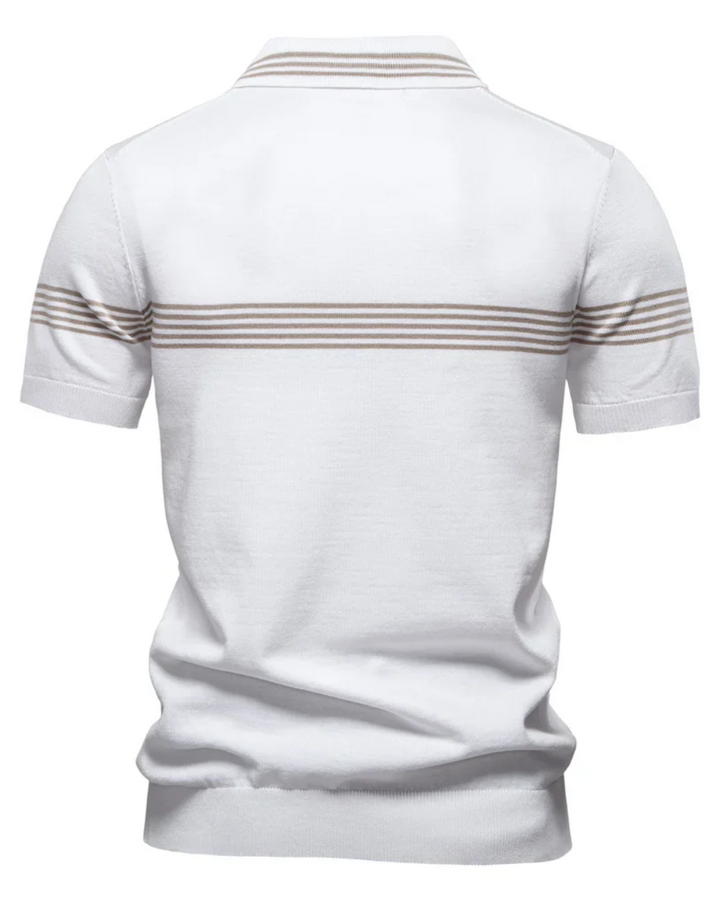 Polo T-shirt med Striber