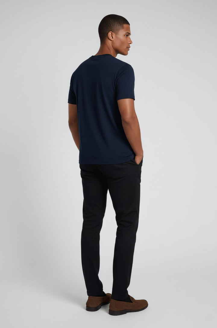 Herre Slim-Fit T-Shirt i Marineblå