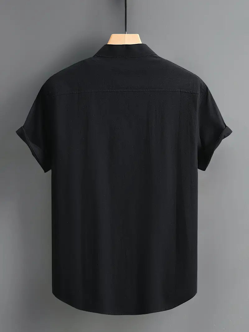 Afslappet Kortærmet Skjorte