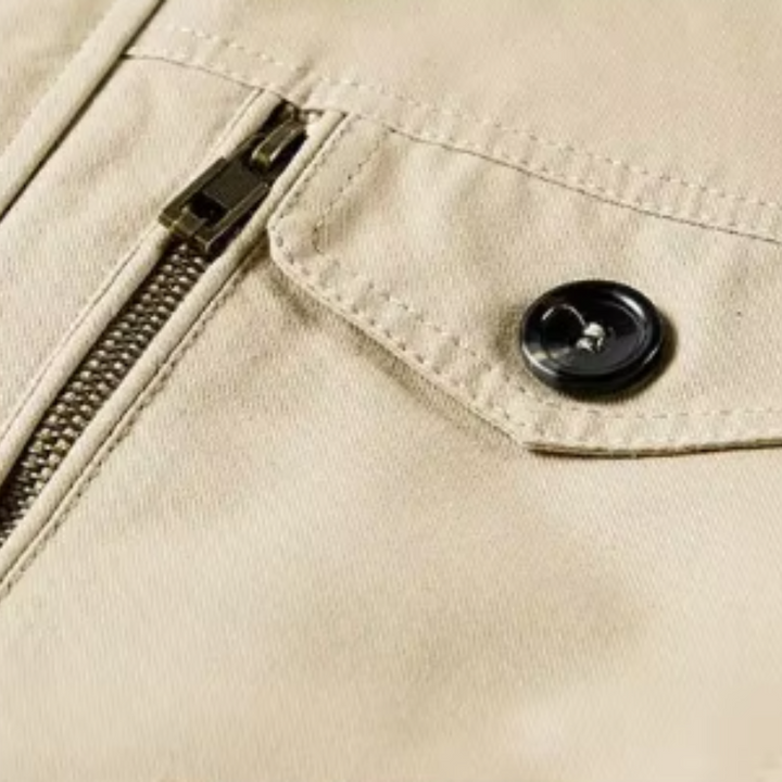 Elegant Multi-Pocket Jakke