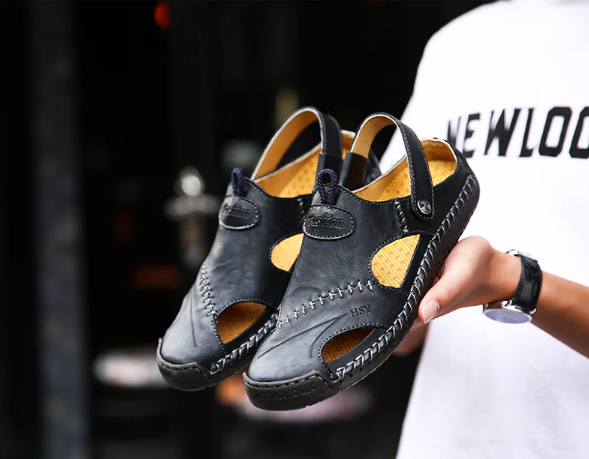 Klassiske Lædersandaler