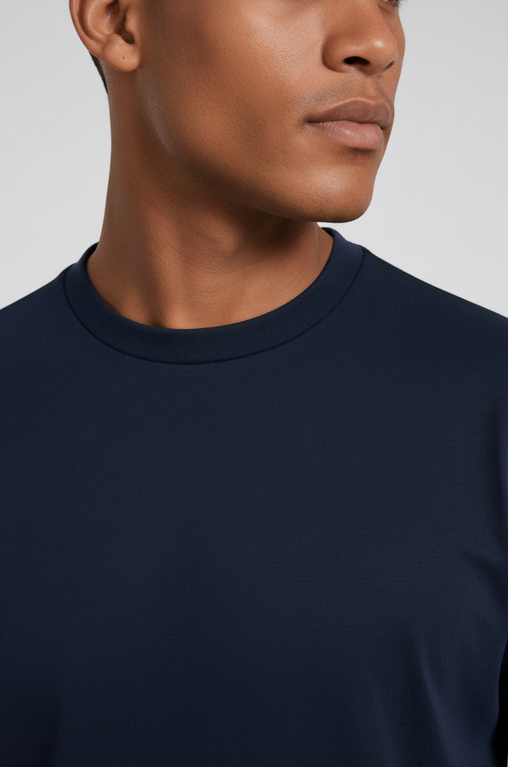 Herre Slim-Fit T-Shirt i Marineblå