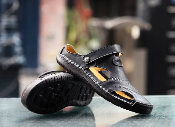 Klassiske Lædersandaler