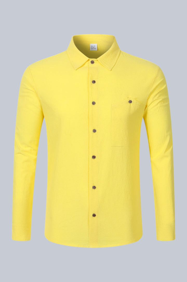 Monaco Linskjorte – Lysegul