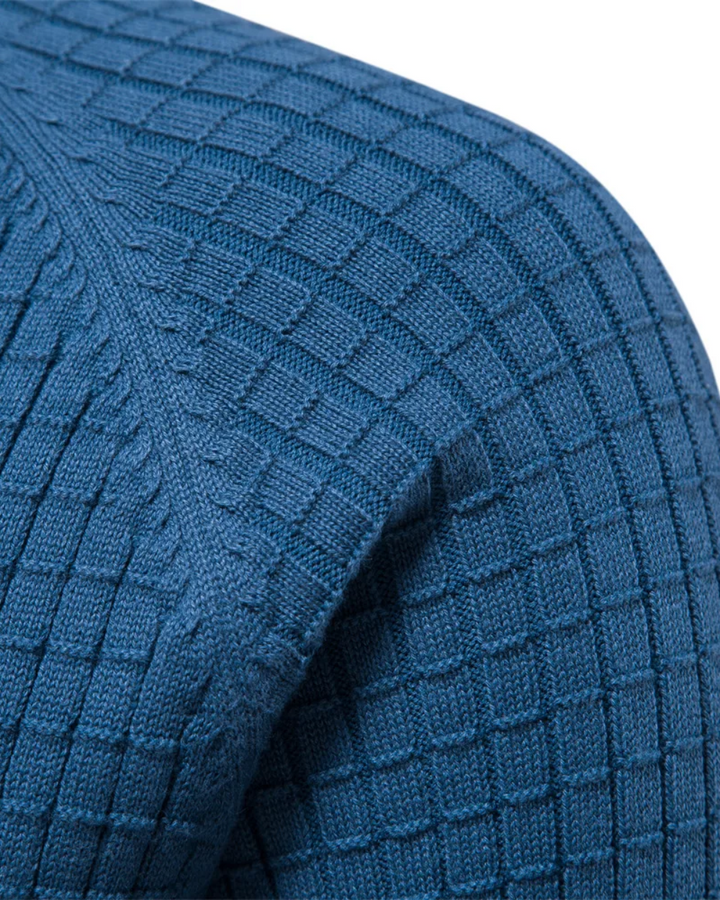 Herresweater med Rutenetmønster