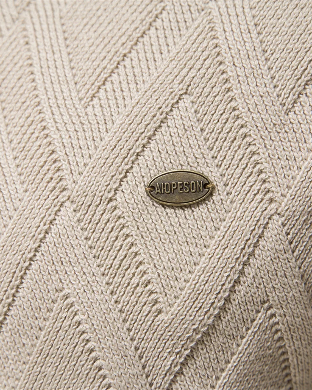 Herresweater med Ternet Design V2