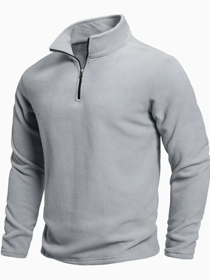 Langærmet Zip Sweater