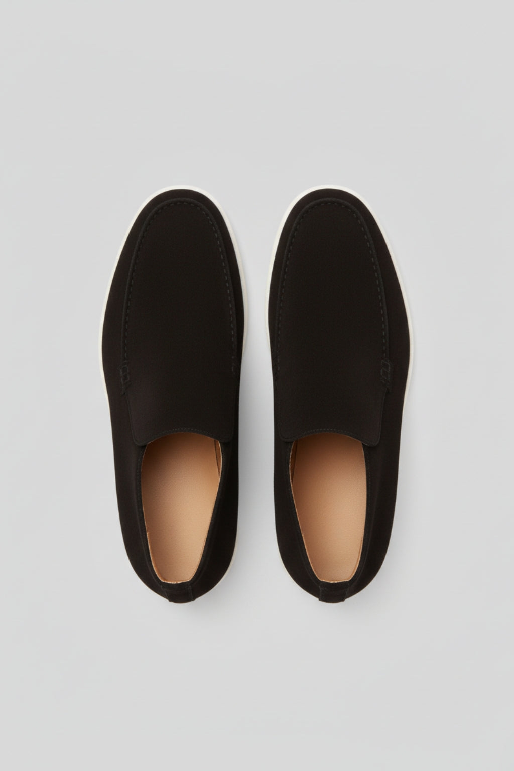 Herre Ruskinds Loafer Støvler – Slip-On Chukka Stil, Flad Hæl – Sort