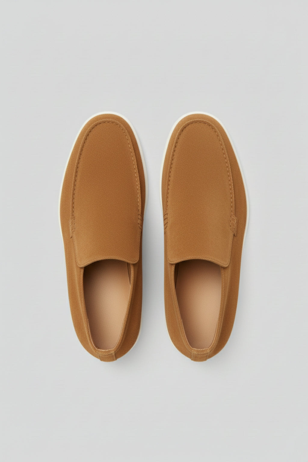 Herre Ruskinds Loafer Støvler – Slip-On Chukka Stil, Flad Hæl – Brun
