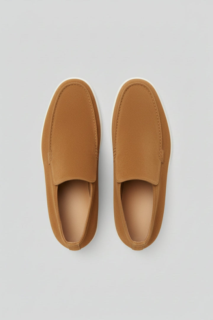 Herre Ruskinds Loafer Støvler – Slip-On Chukka Stil, Flad Hæl – Brun