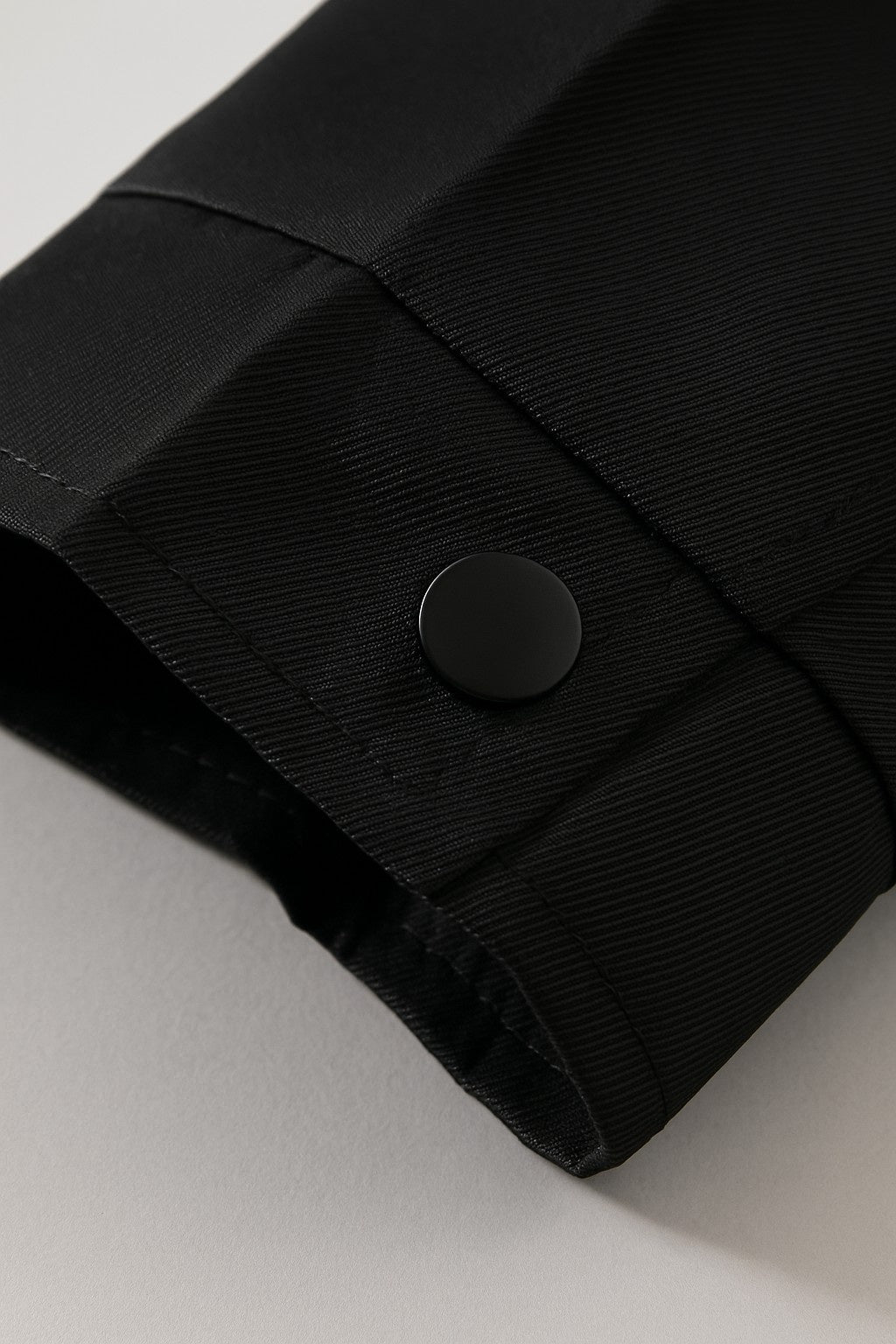 Letvægts Twill Jakke til Mænd – Sort – Regular Fit