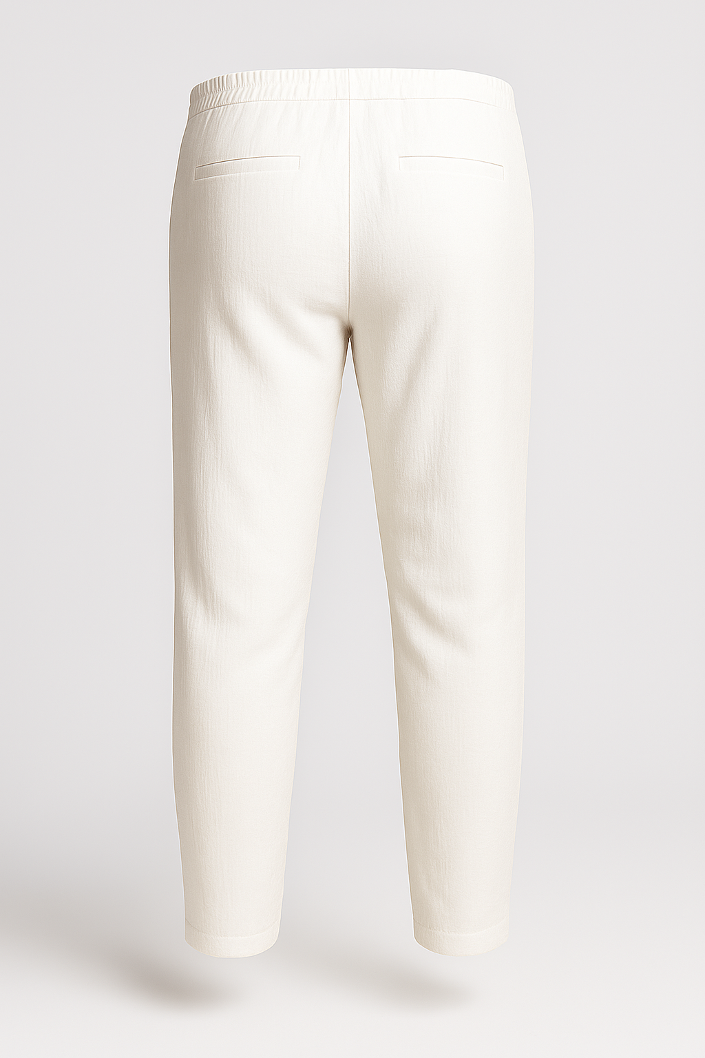 Herrebukser med Snøre - Hvid