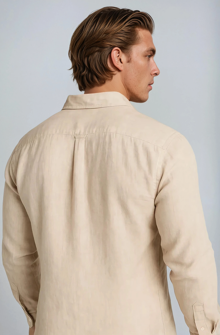 Monaco Linskjorte – Sand