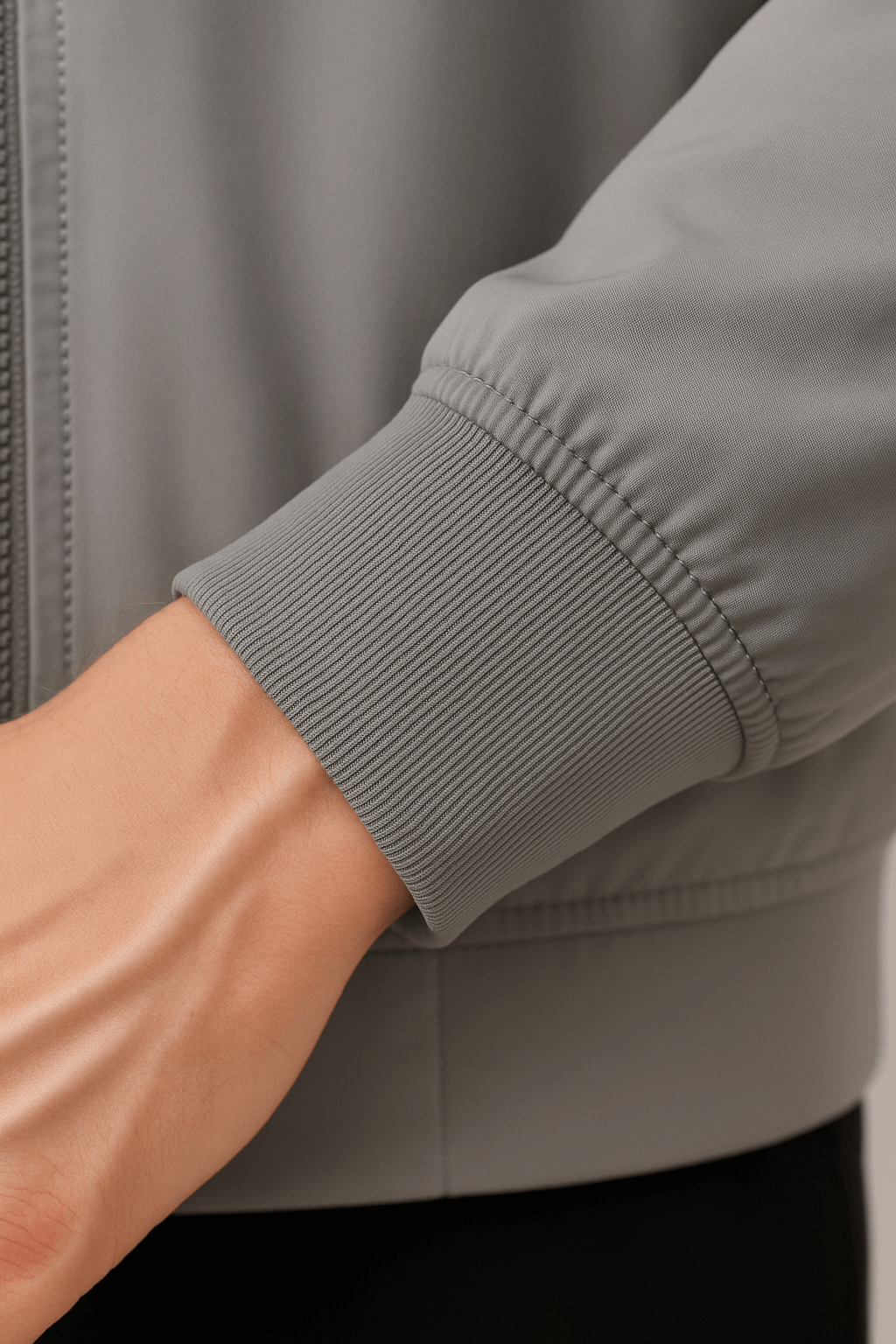 Klassisk Grå Bomberjakke