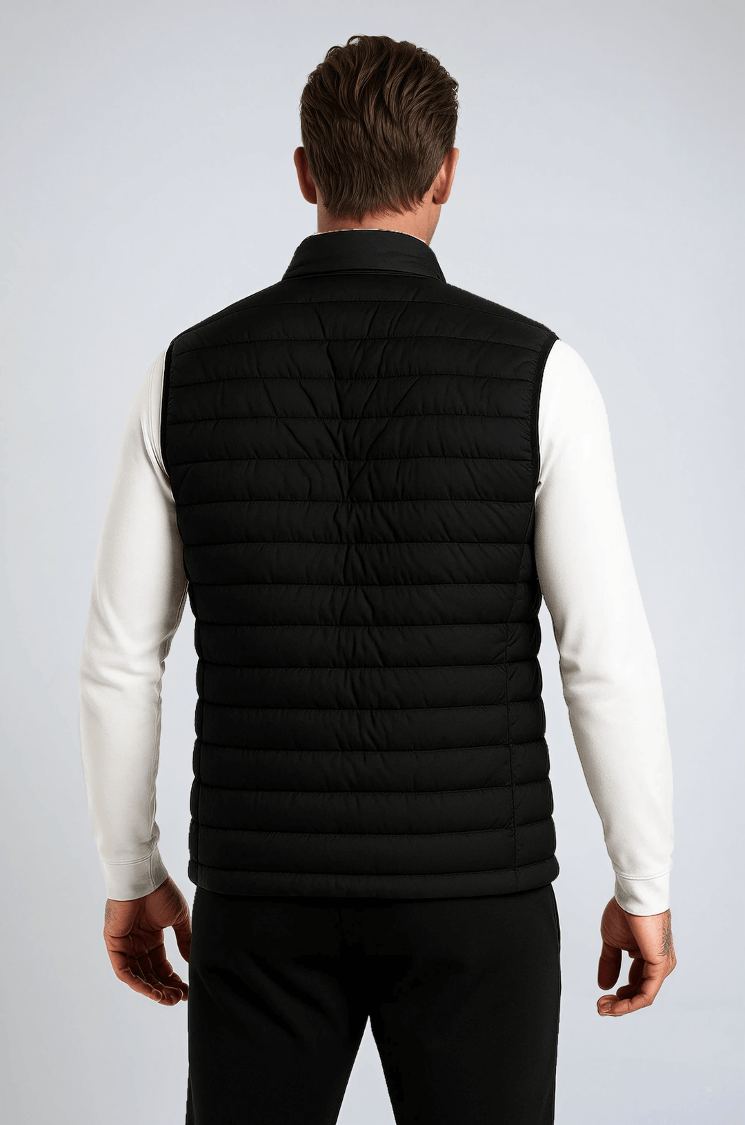 Premium Herre Sort Puffervest
