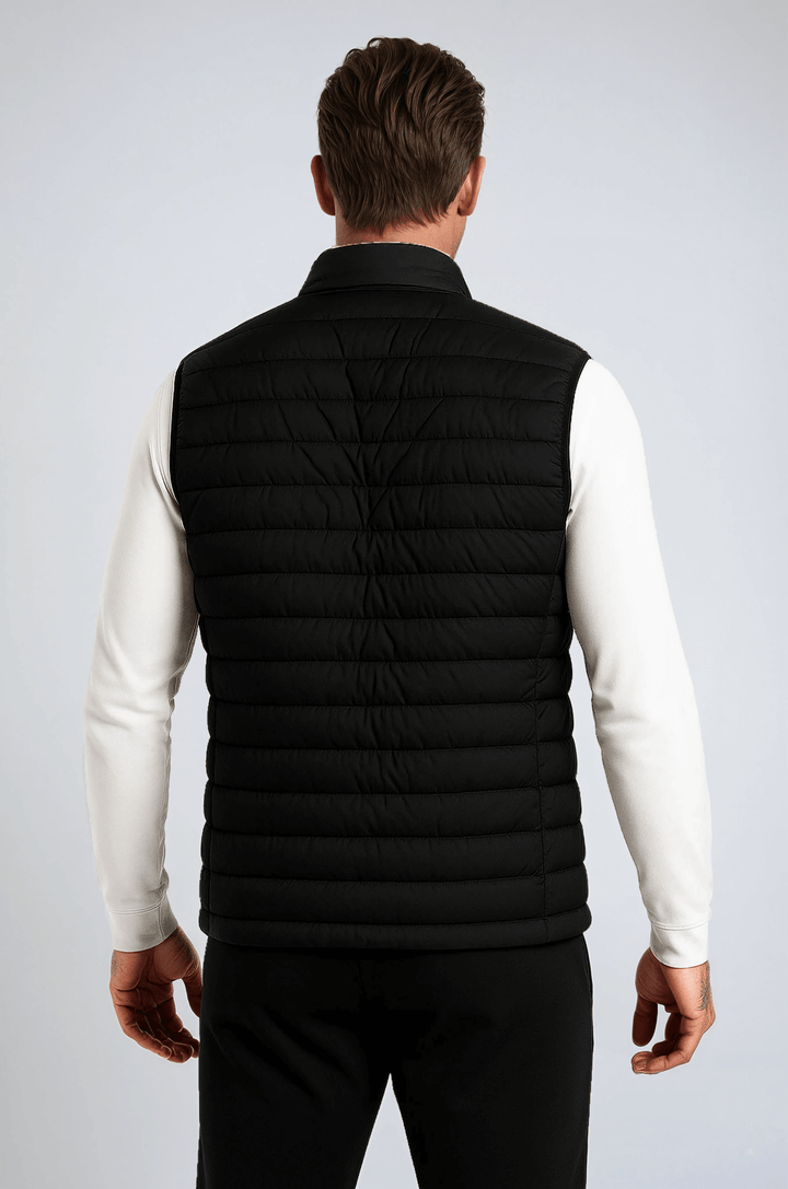 Premium Herre Sort Puffervest