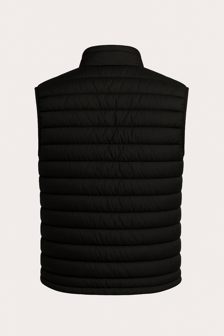 Premium Herre Sort Puffervest