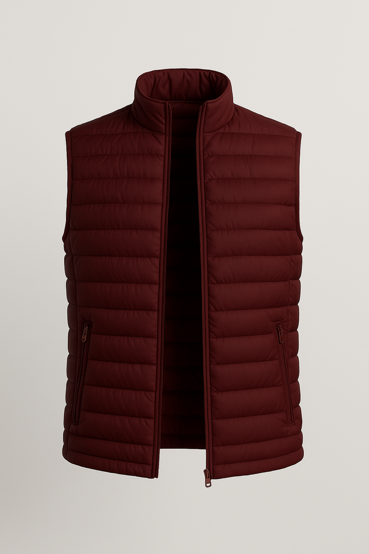 Premium Herre Murstensrød Puffervest