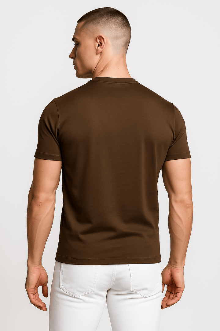 Herre Slim-Fit T-Shirt i Høj Kvalitet Bomuld