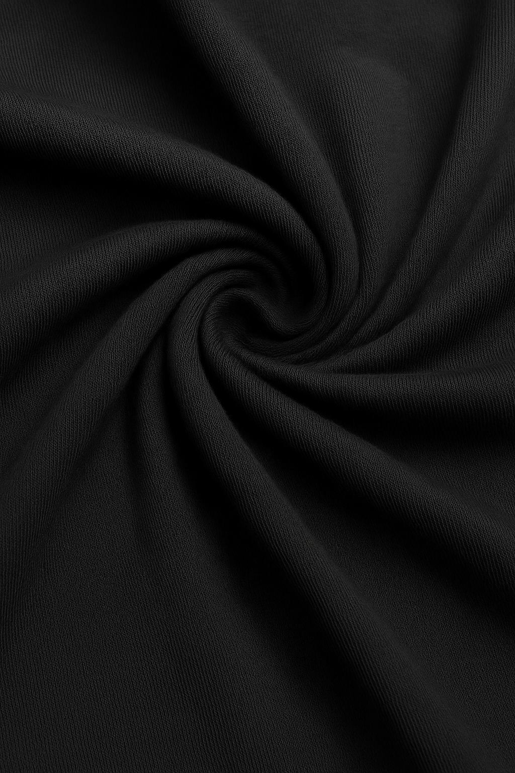 Herre Slim-Fit Merceriseret T-shirt i Sort