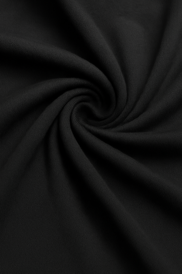 Herre Slim-Fit Merceriseret T-shirt i Sort