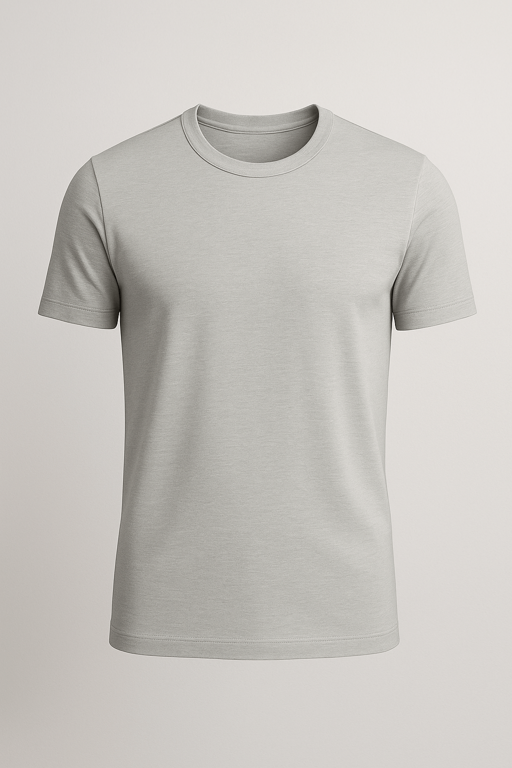 Herre Slim-Fit T-Shirt i Sølv Mist