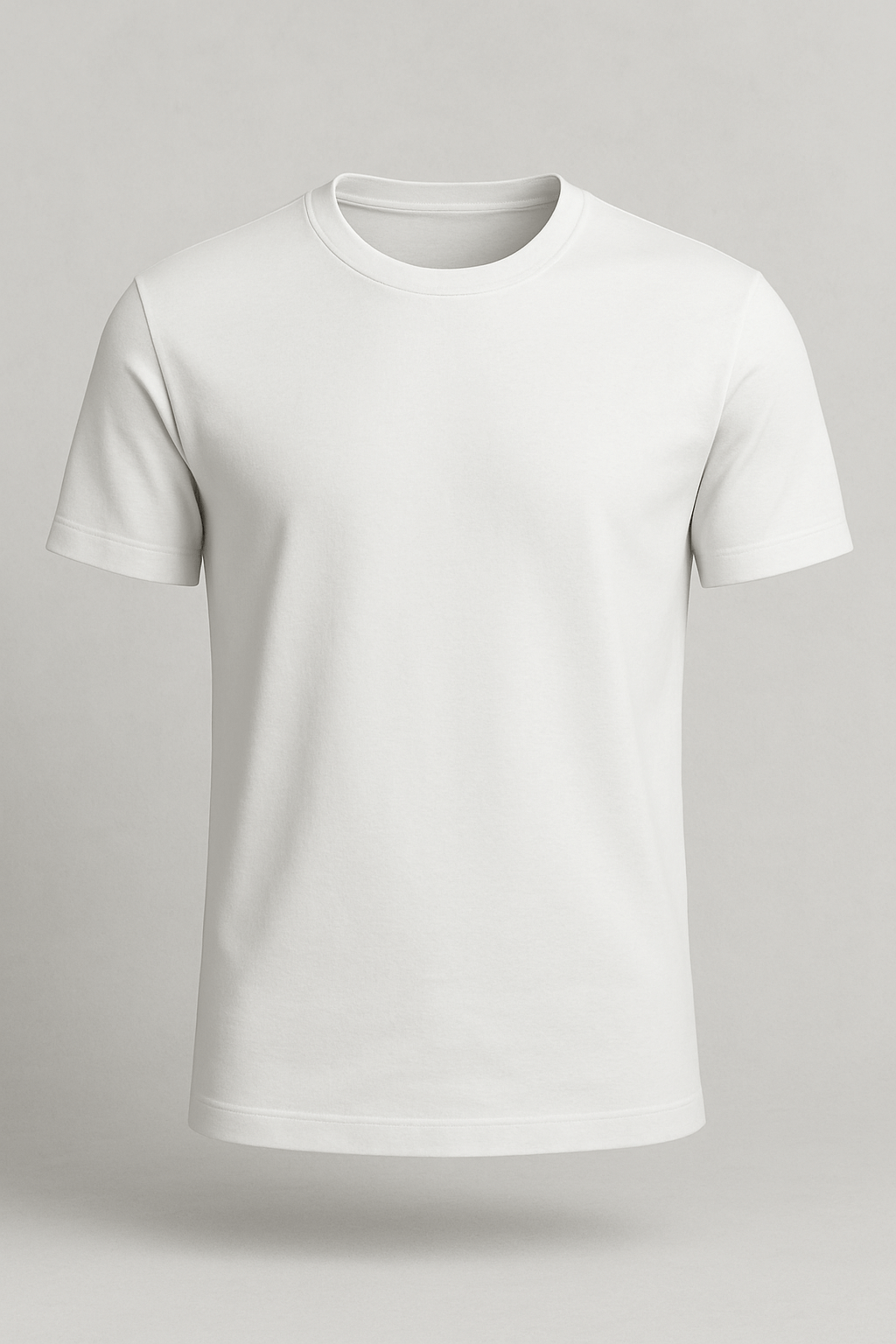 Hvid Slim-Fit T-Shirt til Mænd