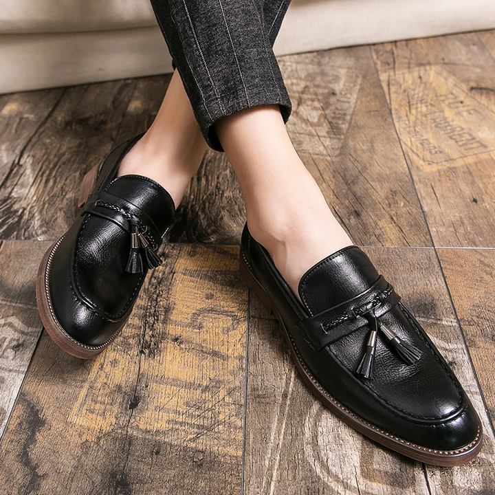 Læder Tassel Loafers