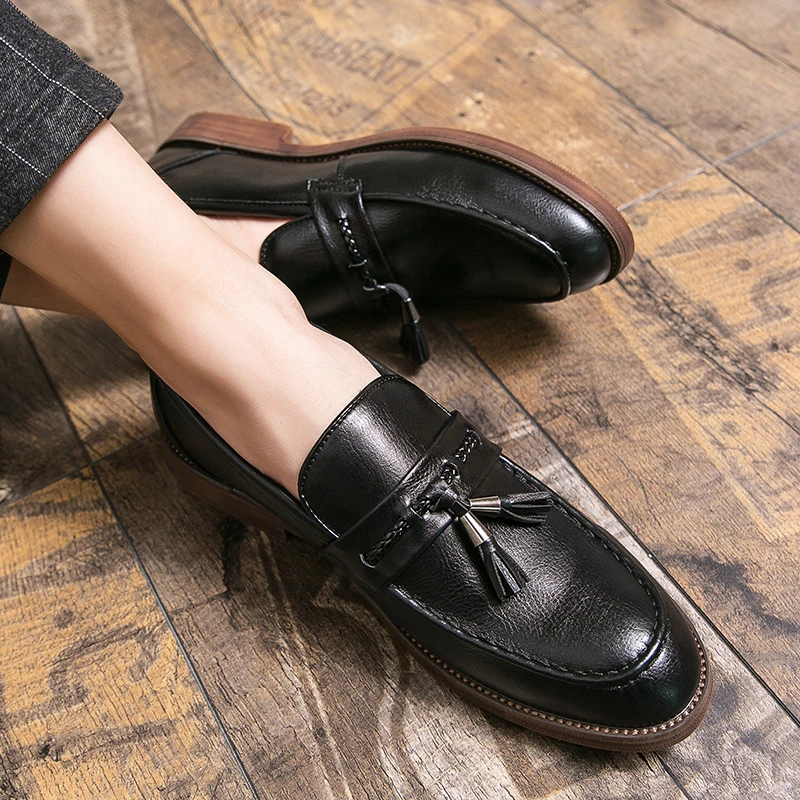 Læder Tassel Loafers