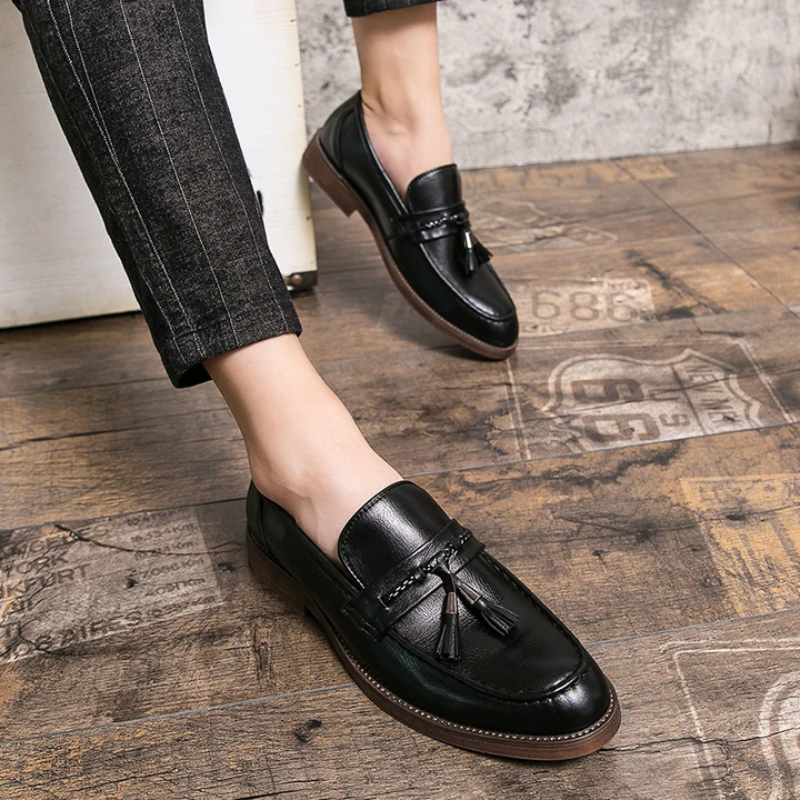 Læder Tassel Loafers
