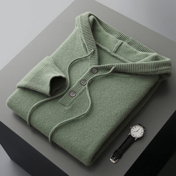 Elegant Merino Uld Hoodie
