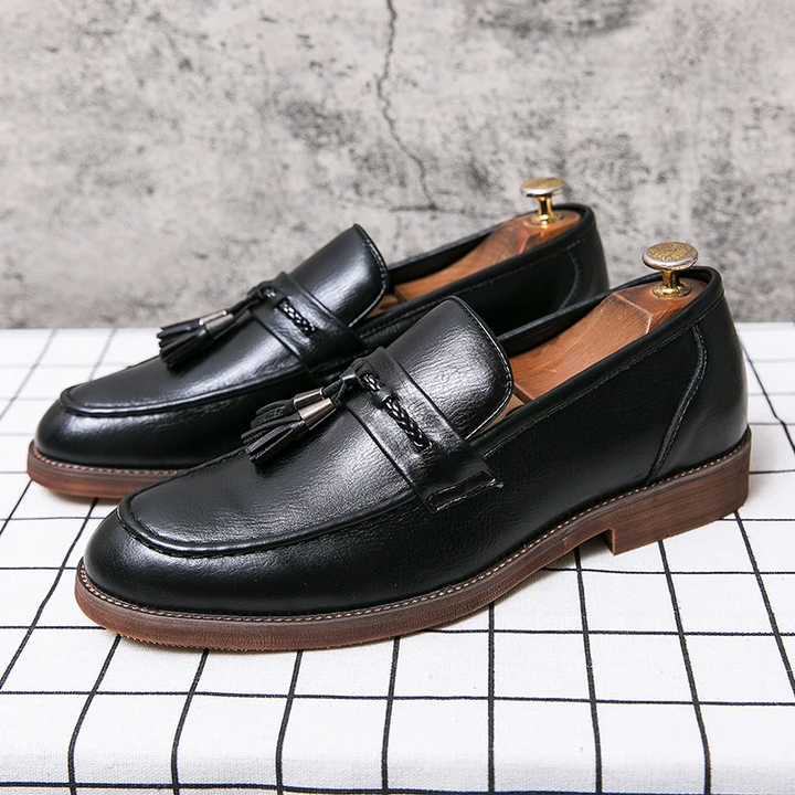 Læder Tassel Loafers