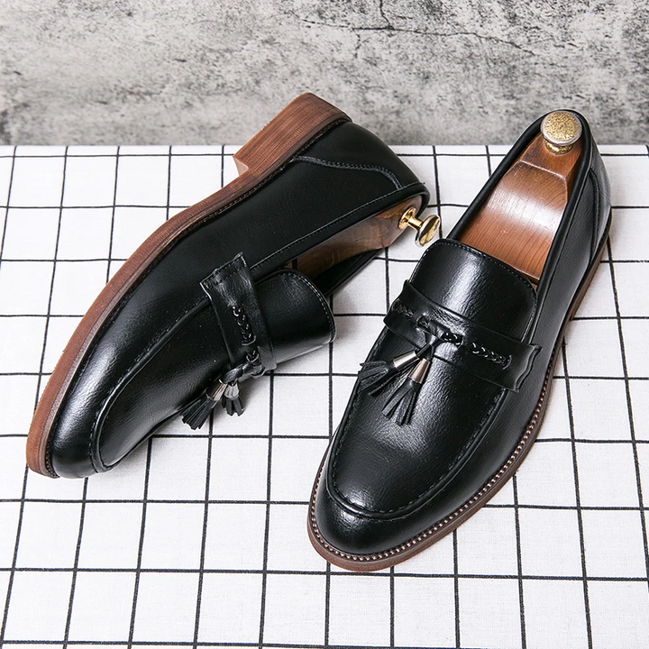 Læder Tassel Loafers