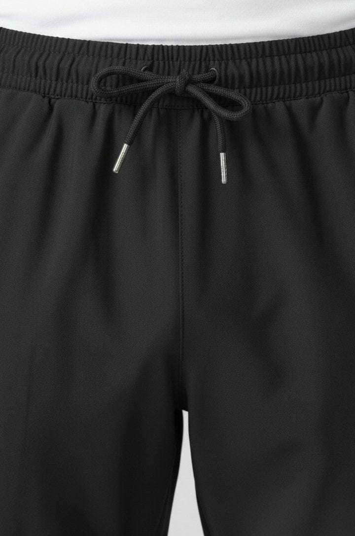 Herrebukser med Snøre - Sort