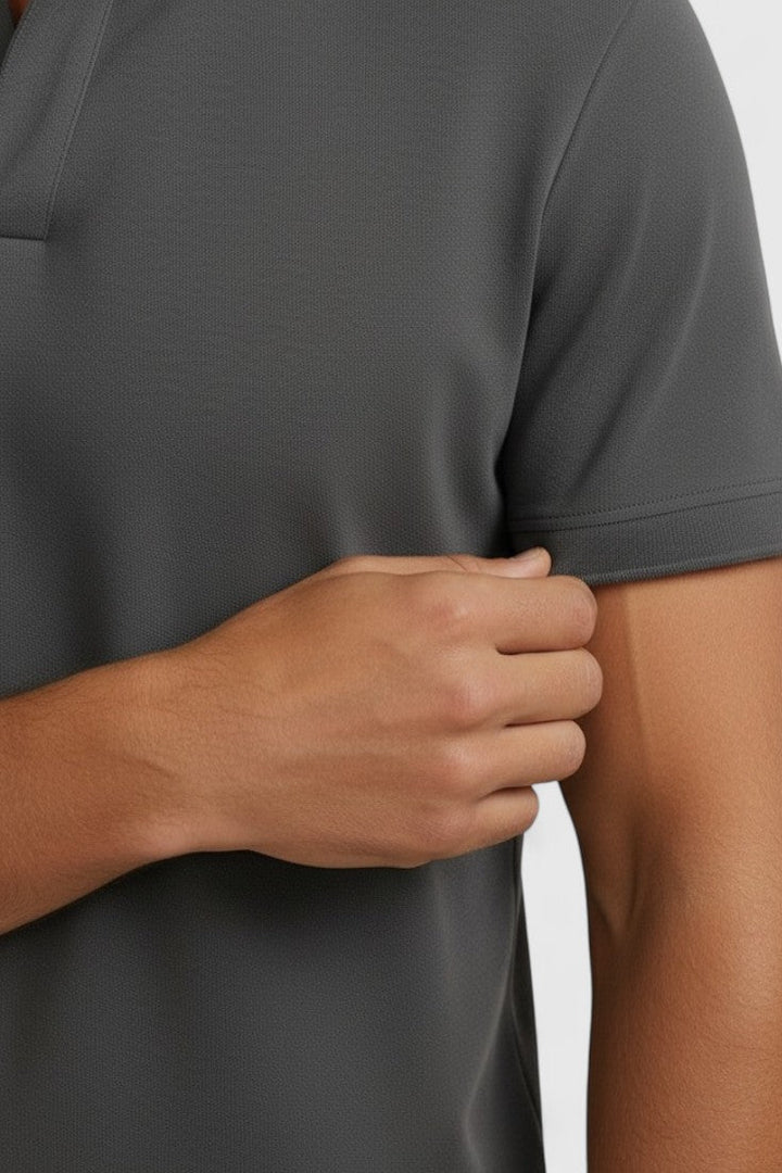 Polo Shirt Mænd i Teknisk Stof Slank Fit